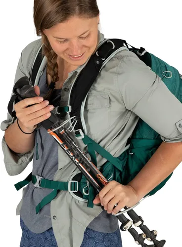 Miniatura 2 de Osprey Tempest 20L Mochila de senderismo para mujer con cinturón de cadera, color negro sigiloso, WM/L Negro (Stealth Black)
