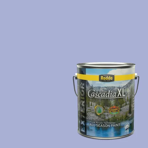 Miniatura 66 de Rodda Paint CASCADIA XL Pintura e imprimación de satén exterior en uno, cuarto de galón, bikini lavanda