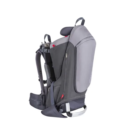 phil&teds Escape Child Carrier Mochila con marco para niños, color carbón, arnés de altura ajustable, cinturón articulado de doble núcleo, incluye