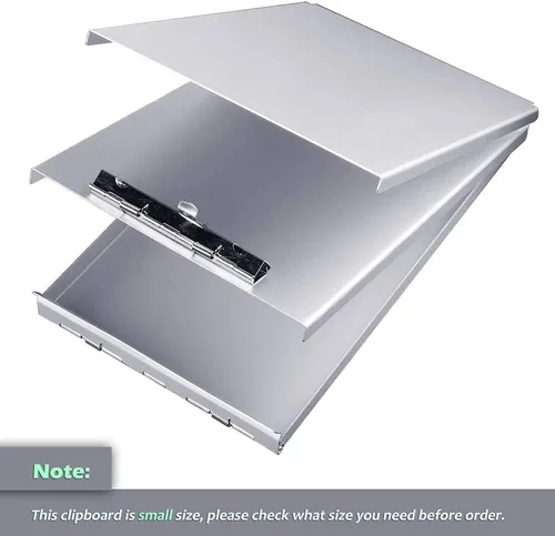 Miniatura 7 de Sunnyclip Portapapeles de aluminio con almacenamiento (tamaño momo), carpeta de metal reciclado que se adapta a papel de hasta 5.66 x 9.5 pulgadas