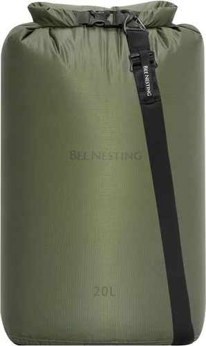 Miniatura 25 de Bee Nesting Juego de bolsas secas ultraligeras para mochileros, saco seco impermeable para camping, senderismo, motocicleta, saco de cosas ligeras