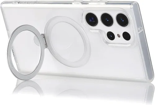 Miniatura 7 de Cavor Funda para teléfono Samsung Galaxy S22 Ultra para hombre, compatible con MagSafe, S22 Ultra con soporte, funda ultra magnética para Samsung A