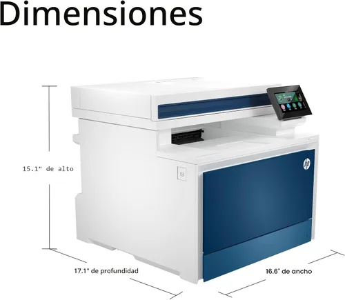Miniatura 4 de HP Color LaserJet Pro MFP 4301fdw Impresora inalámbrica todo en uno a color, láser, con escáner, fotocopiadora, fax, ideal para oficina