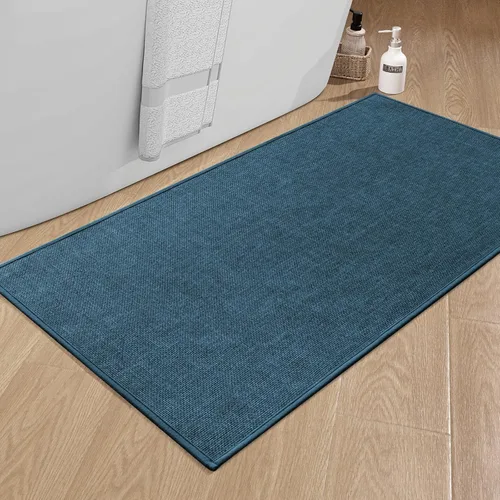 Miniatura 122 de chakme Alfombras de Baño 24x17, Alfombra de Baño Ultra Delgada Antideslizante Pequeña de Secado Rápido Absorbente para Piso de Baño