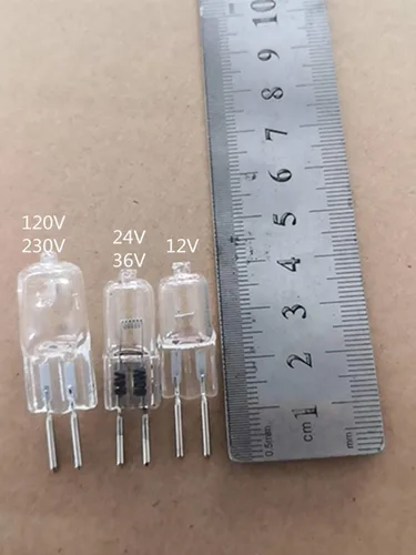 Miniatura 4 de Bombillas halógenas G5.3 de 20 vatios G5.3 12 V 20 W, bombillas halógenas JC de 20 W, 12 voltios, bajo voltaje, 12 V, lente de vidrio transparente