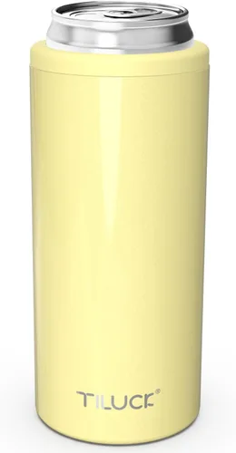 Miniatura 13 de TILUCK Enfriador de Latas Delgadas para Cerveza Delgada y Seltzer Duro, Acero Inoxidable, Acero Inoxidable Aislado de Doble Pared para Latas Cactus