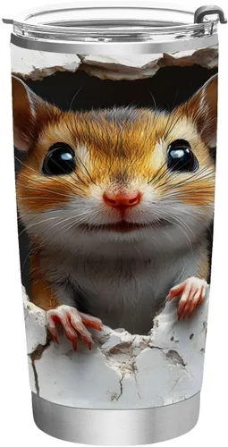 Miniatura 12 de ALAZA Taza aislada de viaje con tapa y pajilla, con diseño de bandera británica de Inglaterra, con tapa y pajilla, botella de agua al vacío de doble