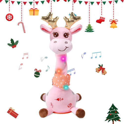 Miniatura 17 de LUKETURE Peluche de nutria respiratoria con movimiento rítmico, luz nocturna suave y ruido blanco, compañero de peluche calmante para relajación
