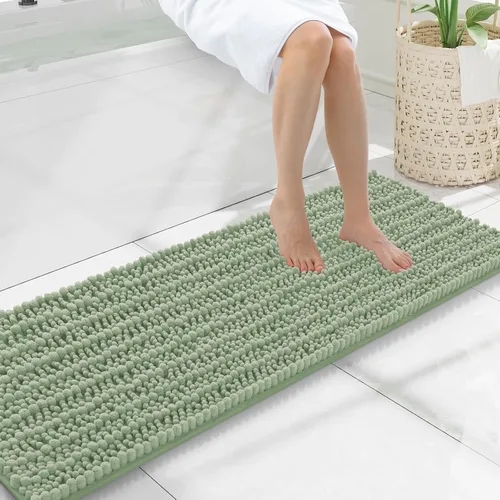 Miniatura 238 de Smiry Alfombras de Baño 24x16 pulgadas, Alfombras de Baño de Chenilla Extra Suaves y Absorbentes, Respaldo de Goma Antideslizante, Lavable a Máquina