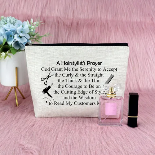 Miniatura 7 de Bolsa de maquillaje para mujer, regalo de agradecimiento para peluquería, bolsa de cosméticos, regalo para estilista, regalo de Navidad, bolsa