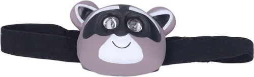 Miniatura 2 de Hilitand Linterna frontal para niños, linterna LED con aspecto de mapache con modo de luz ajustable para camping, senderismo, lectura y fiestas
