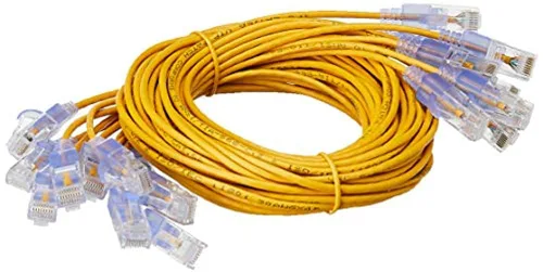 Miniatura 41 de Monoprice Cat6A - Cable de conexión Ethernet de 6 pulgadas, negro, UTP, 30 AWG, 10G, cable de cobre puro desnudo, sin enganche, RJ45, serie SlimRun