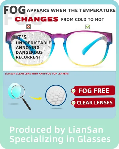 Miniatura 6 de LianSan Gafas de seguridad sobre anteojos para mujer, gafas antivaho que se ajustan sobre las gafas para certificación ANSI Z87.1