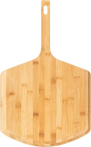Miniatura 6 de Pala de pizza de 16 pulgadas, de bambú natural, espátula de pizza para pizza, accesorio de horno para tabla de pizza de madera grande
