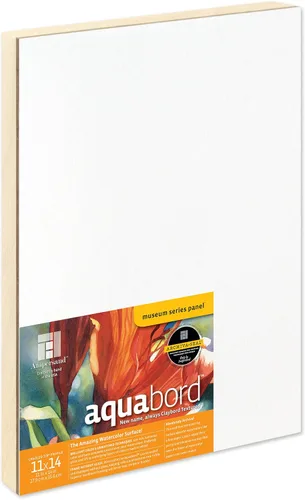 Miniatura 45 de Ampersand Art Supply Aquabord - Panel de pintura de acuarela, superficie altamente absorbente para acuarela, gouache y caseína de 8 x 8 pulgadas