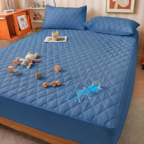 Funda de colchón, funda de colchón impermeable, tamaño completo, ultrasuave y transpirable, lavable a máquina, adecuada para el hogar, dormitorio y