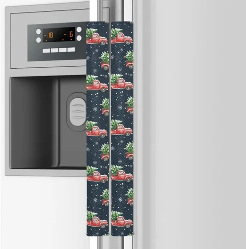 Miniatura 15 de Emelivor Juego de 2 fundas de repuesto para manija de puerta de refrigerador, color blanco calabaza otoñal, para hornos, lavavajillas, mantiene