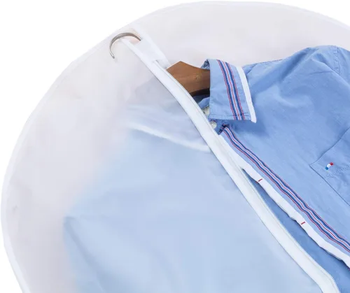 Miniatura 6 de MsKitchen Paquete de 6 bolsas de ropa para colgar ropa (24 x 40 pulgadas), bolsas de traje a prueba de polvo para almacenamiento en armario, fundas