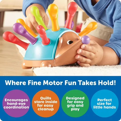 Miniatura 4 de Learning Resources Spike The Fine Motor Hedgehog - Juguetes Montessori para niños pequeños, forma de apilamiento, regalos para niños y niñas