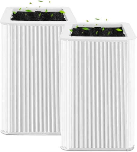 Filtro de repuesto 121 compatible con máquina inteligente Blueair Blue Pure 121, sistema de filtración 2 en 1, filtro de partículas blancas