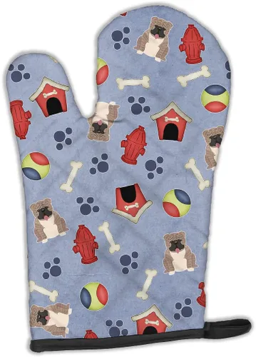 Miniatura 12 de Caroline's Treasures BB2732OVMT Dog House Collection Border Collie - Guante de horno grueso resistente al calor para sartenes calientes y horno