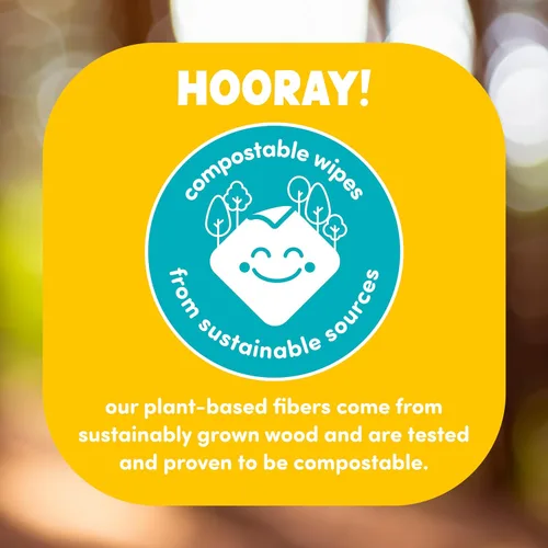 Miniatura 8 de Yipes! Toallitas faciales y de manos para niños, toallitas húmedas compostables para pieles sensibles, envueltas individualmente, imprescindibles