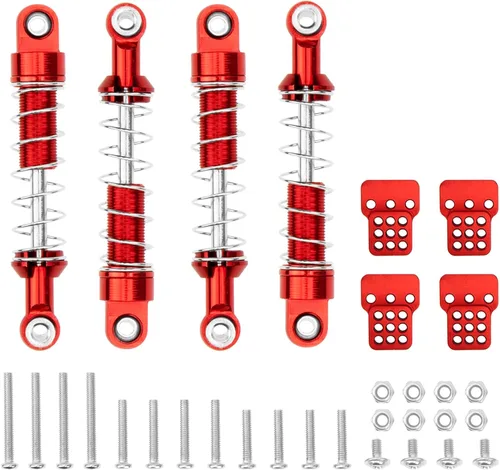 Miniatura 2 de Suspensión de amortiguador de metal con soporte de asiento extensor compatible con 1/12 MN D90 D91 D96 D99 D99S MN90 MN99S WPL C14 C24 C34 1/16 RC
