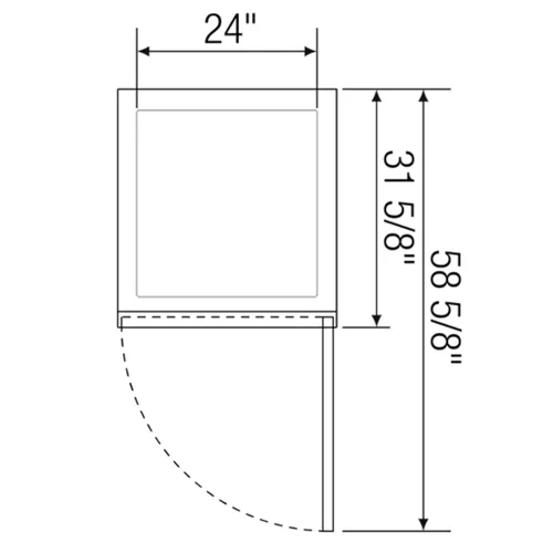 Miniatura 6 de ESR1 29-1/4' Reach-in Refrigerador comercial con puerta sólida, una sección, 23-Cubic pies, de acero inoxidable, NSF