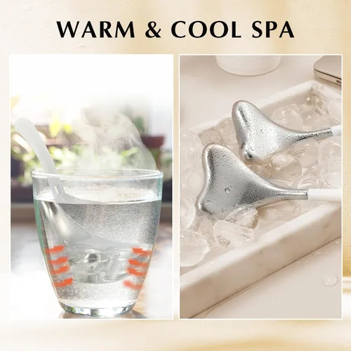 Miniatura 3 de Gua Sha Cryo Sticks 2 en 1, herramientas para el cuidado facial de la piel para mujeres, masaje facial y de ojos, suministros esteticistas de acero