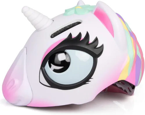 Casco de unicornio y tiburón para niños y niñas, casco de bicicleta para niños de 3 a 8 años, casco de bicicleta certificado de seguridad