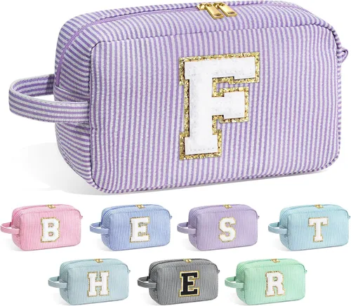 Miniatura 91 de Bolsa de Maquillaje con Inicial YOOLIFE - Regalos de Cumpleaños para Mujeres, Niñas, Mamá, Hija, Amigas, Hermana, Maestra, Regalos de Propuesta