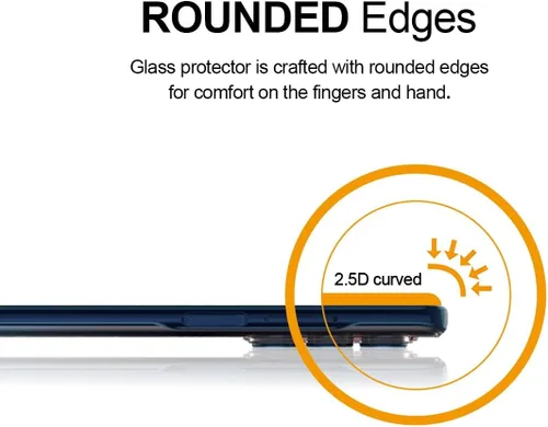 Miniatura 3 de Supershieldz Paquete de 2 protectores de pantalla antiespía diseñado para Motorola Edge (2021) / Motorola Edge 5G UW, vidrio templado, antiarañazos