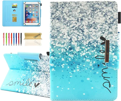 Miniatura 7 de Dteck Funda universal (9.6" a 10.5") - Funda plegable de cuero con tapa para tableta Android 10 10+ pulgadas/Samsung Galaxy Tab 9.6 9.7 10.1 10.4