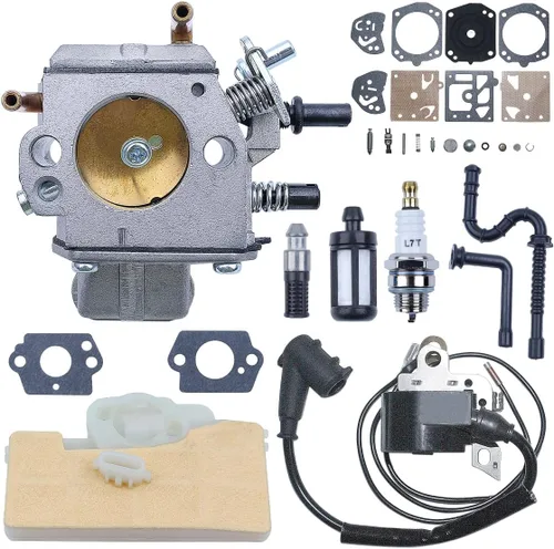Miniatura 3 de Bobina de encendido del carburador para motosierra Stihl MS390 029 039 MS290 0000 400 1300, carburador, filtro de aire, filtro de combustible, línea