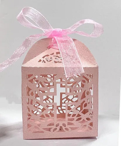 Miniatura 2 de Sohapy 50 cajas de dulces de papel kraft para dulces, caja de regalo, regalo de baby shower, decoración de cumpleaños, suministros de decoración
