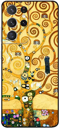Miniatura 10 de Berkin Arts Funda compatible con Samsung Galaxy S22 Ultra, funda de silicona Art Nouveau Floral Flower (Clematis by Alphonse Mucha)