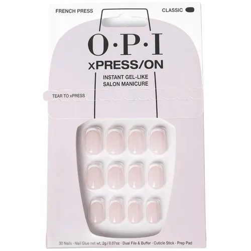 Miniatura 8 de OPI xPRESS/ON Press on Nails Short Round Classic, Long Almond & Coffin Shape Press-On Professional Nail Art Kit Zapatilla de cristal Velvet White