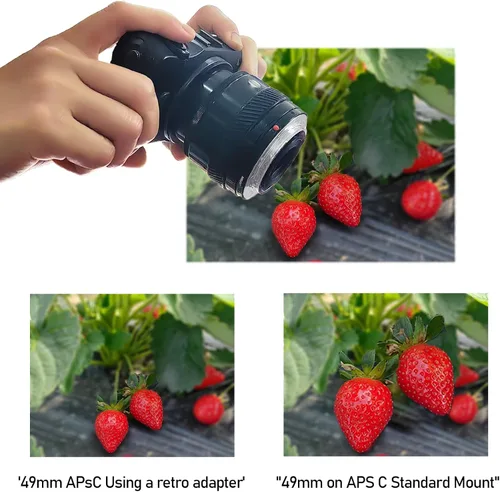 Miniatura 7 de Anillo inverso de lente macro de 1.929 in compatible con Canon EF-S 90D 80D 70D 60Da 60D 50D 40D 30D T6 T7 T5 SL3 SL2 T8i T7i T6i T6s T5i con lente