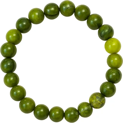 Miniatura 214 de Amazing Gemstone Pulsera de cristal para mujeres y hombres, pulsera de cristal curativo de protección, pulsera elástica con cuentas de piedras