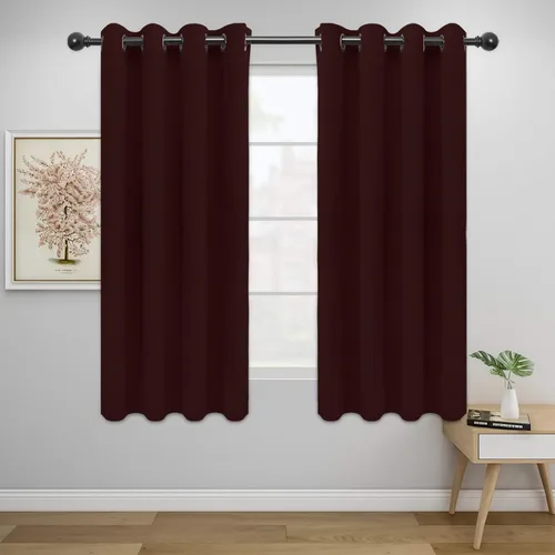 Miniatura 285 de Easy-Going - Cortinas opacas para dormitorio, aislamiento térmico sólido con ojales, cortinas de ventana para reducción de ruido, cortinas