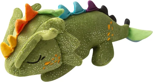 Miniatura 9 de Snugarooz - Juguete para perro con parche de reparación – Arco iris de peluche interactivo con 3 unicornios chirriantes – Diseñado para un juego