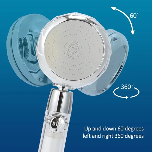 Miniatura 7 de Cabezal de ducha de mano RV con filtro para agua dura Cabezal de ducha de cámper con manguera e interruptor de encendido y apagado Reemplazo