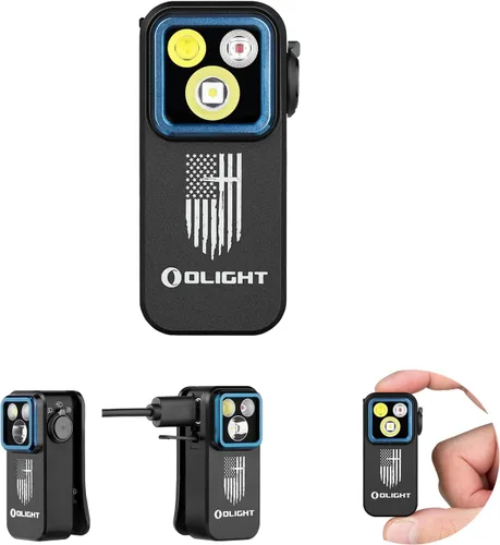 Miniatura 19 de OLIGHT Oclip Pro Linterna EDC de clip, recargable de 500 lúmenes con tres soluciones de iluminación, carga tipo C, luces magnéticas
