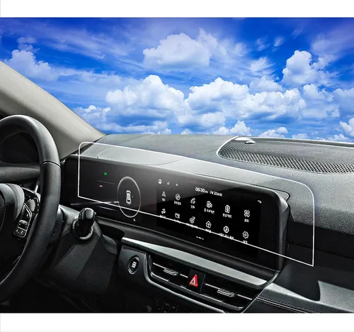 Miniatura 10 de Protector de pantalla para Kia EV6 2023 2024 2025 para Kia EV6 2024 2023 2022 Dual 12.3 pulgadas Protector de pantalla de plástico HD película