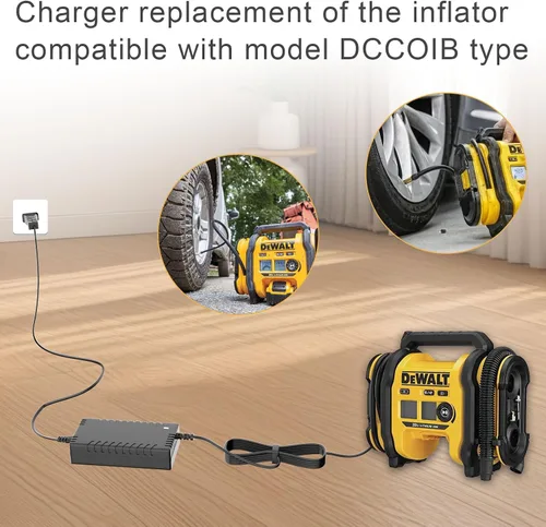 Miniatura 2 de Fuente de alimentación de inflado con cargador de 13.8 V N557514, adecuado para inflador inalámbrico de neumáticos DCC020IB Walt 20V MAX DCC020IB