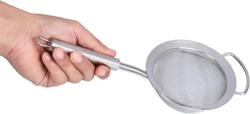 Miniatura 11 de Restaurantware Colador de malla fina de acero inoxidable de 11.5 pulgadas, tamiz estándar alemán con mango ergonómico, apto para lavavajillas