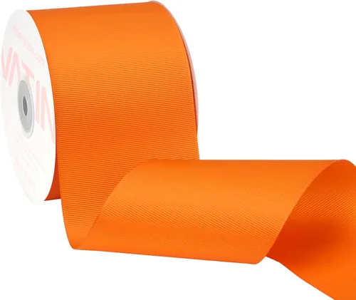 Miniatura 210 de Vatin - Rollo de cinta de grogrén, rollos de 25-50 yardas, perfecto para decoración de bodas, coronas, baby showers, envolturas de paquete de regalo