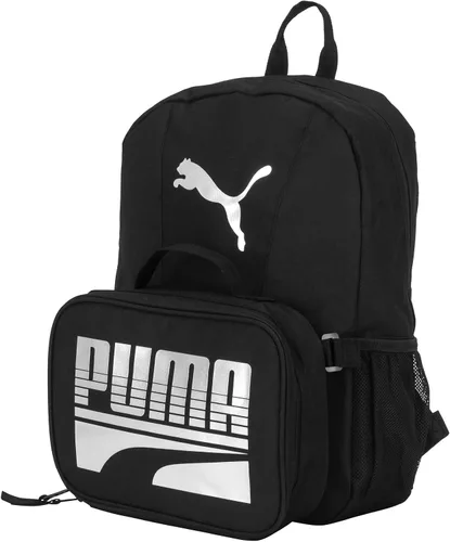 Miniatura 3 de PUMA - Combo de juego de mochila y lonchera para niños NegroPlateado
