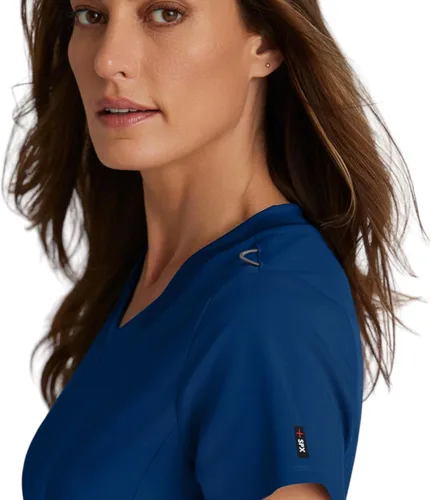 Miniatura 5 de BARCO Grey's Anatomy Spandex Stretch Direct - Camiseta médica con cuello en V para mujer