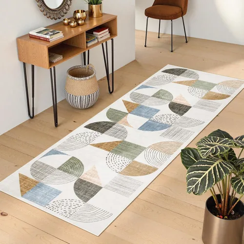 Miniatura 6 de Beeiva Alfombra de Pasillo Lavable Boho de 2 x 6 Pulgadas, Alfombras de Pasillo para Interiores Antideslizantes con Respaldo de Goma, Alfombra
